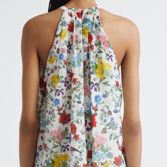 ALICE + OLIVIA FLORAL COTTON AND SILK BLOUSE- medium NWT - Picture 2 of 6